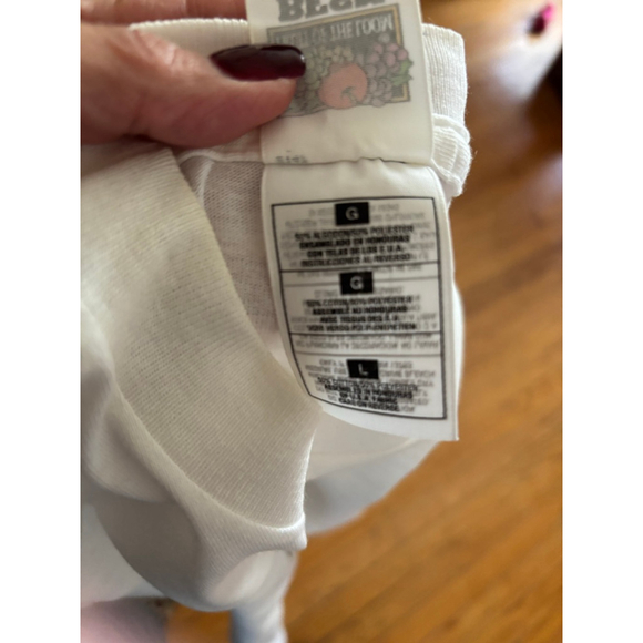 Vintage White Embroidered Safari Animals Short Sleeve Tee L - Picture 8 of 8